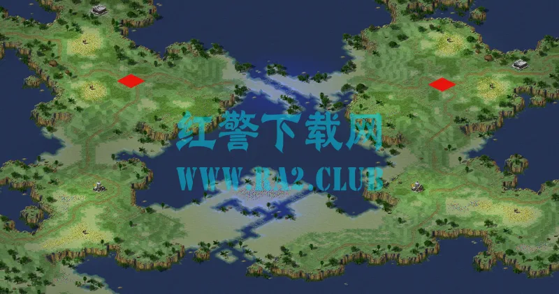 红警全能王地图 大地浮在水上